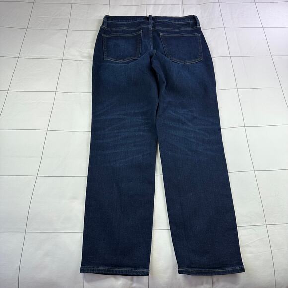 J. Crew Jeans Womens 29 Blue Slim '03 Dark Wash 5 Pocket Mid Rise Penny Basil - Picture 4 of 15